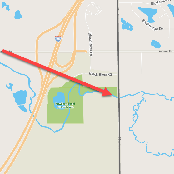 96th Ave Bridge Location