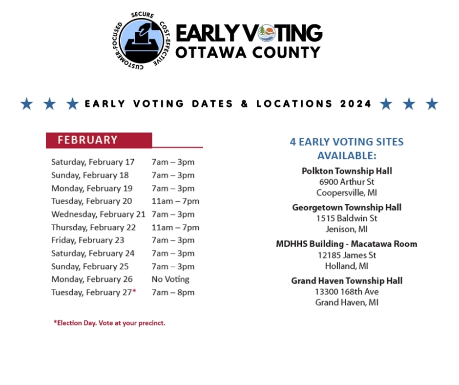 Ottawa County Clerk/ROD February Newsletter