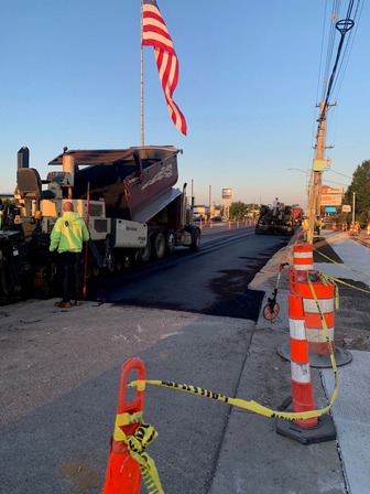 Paving on 8th Ave. in Holland - 2023