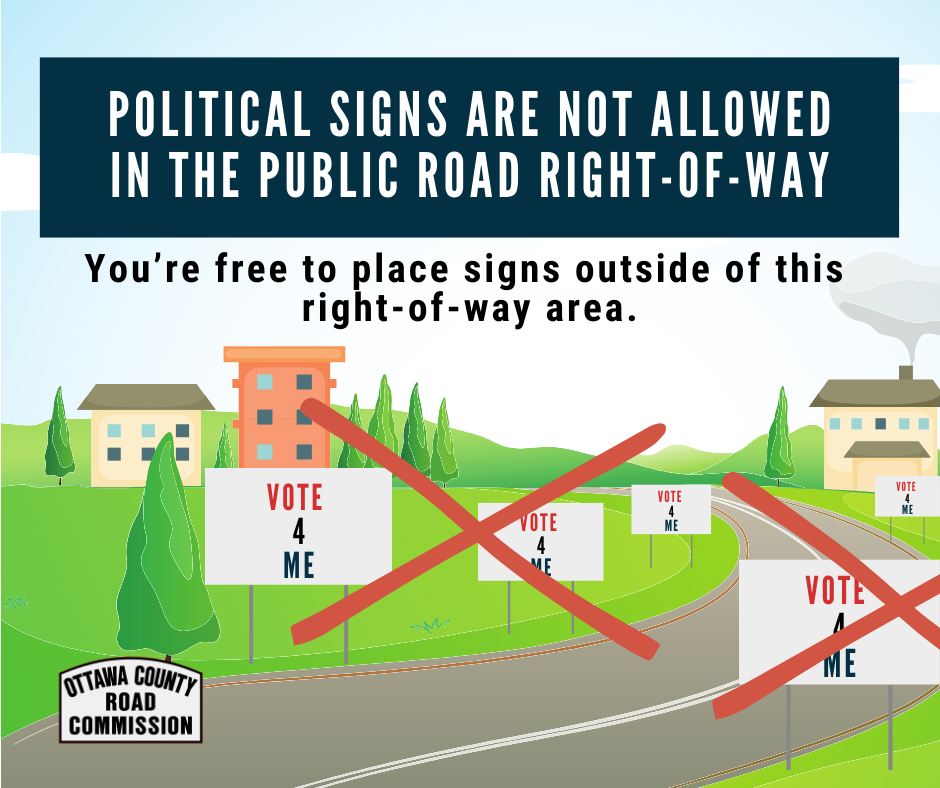 Political signs within the road right of way