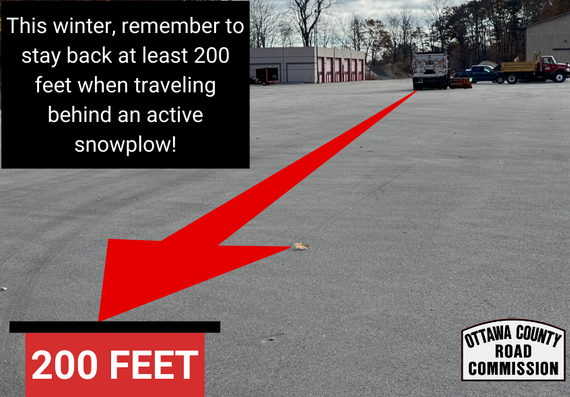 200 feet back snow plow