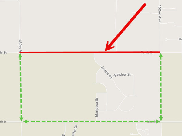Ferris St Closure - 152nd Ave to 160th Ave