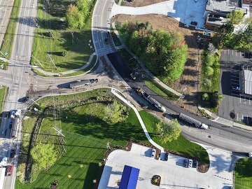 Ferris St Resurfacing Aerial View  - 2025