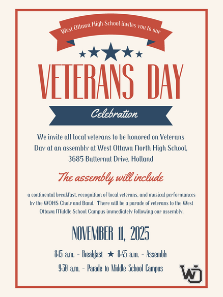 West Ottawa Vets Day Assembly