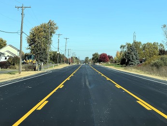Photo taken from the center turn lane of 22nd Avenue in Ottawa County, Michigan.