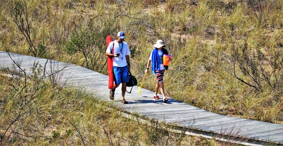 Visitors at Rosy Mound Natural Area