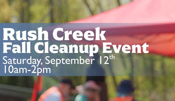 Rush Creek Fall Cleanup Event flyer