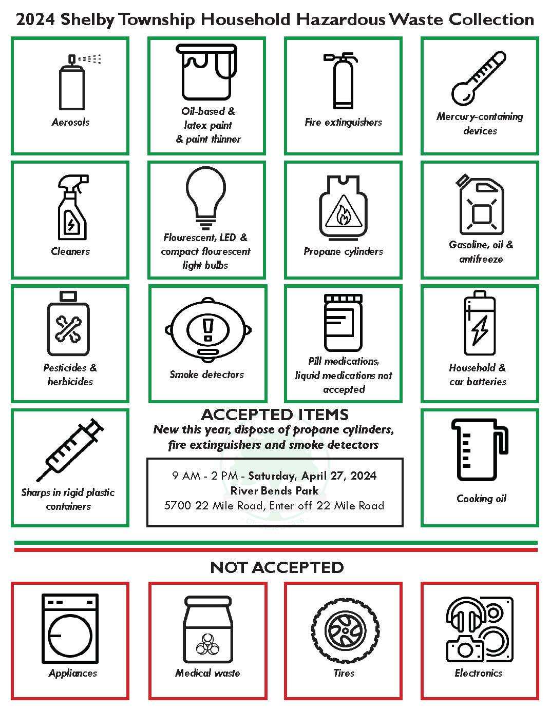 2024 Shelby Township Household Hazardous Waste Collection