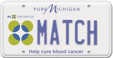 Be the Match license plate