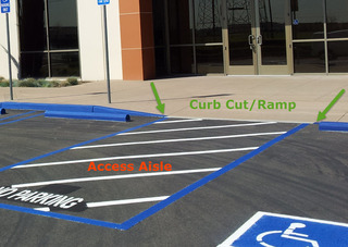 curb cut ramp