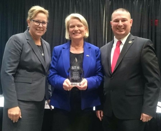 Secretary Johnson receives award