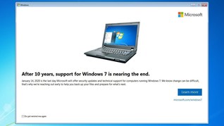 windows end of life message