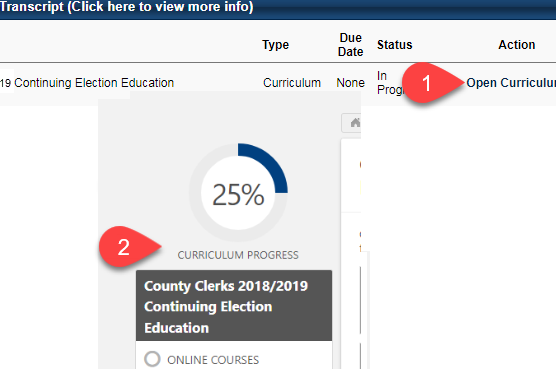 curriculum progress