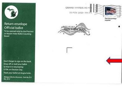 av ballot return envelope