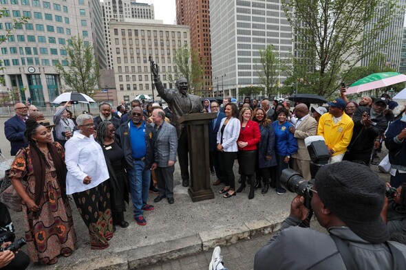 MLK Statue Unveiling Ceremony Detroit 