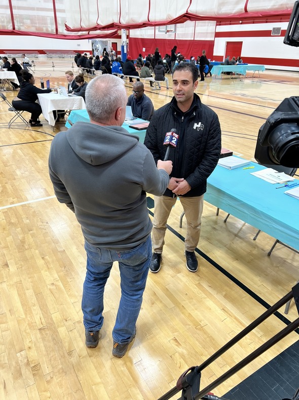 Hype Athletics CEO Ali Sayed is interviewed by FOX 2 
