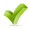 green 3d check mark
