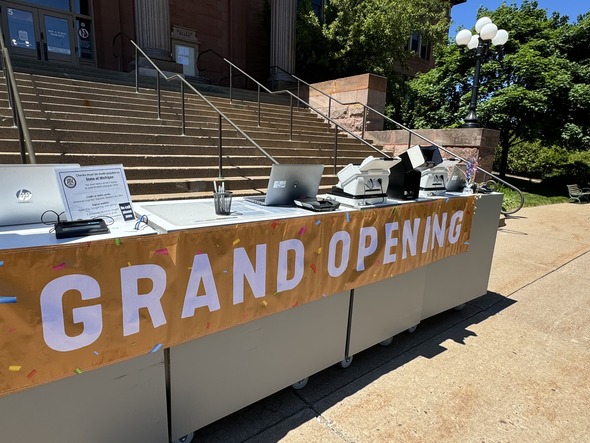 Marquette Mobile Office Ribbon Cutting