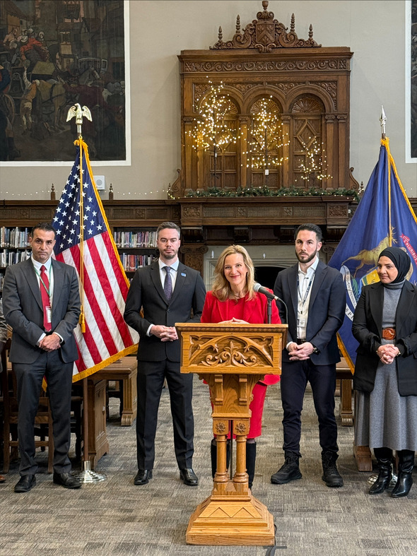Driver's Ed News Conference at Dearborn Fordson High School