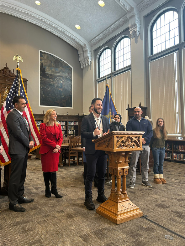Driver's Ed News Conference at Dearborn Fordson High School
