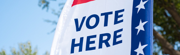 vote here flag