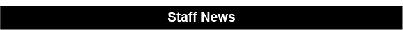 Staff News