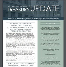 Treasury Update May 2023