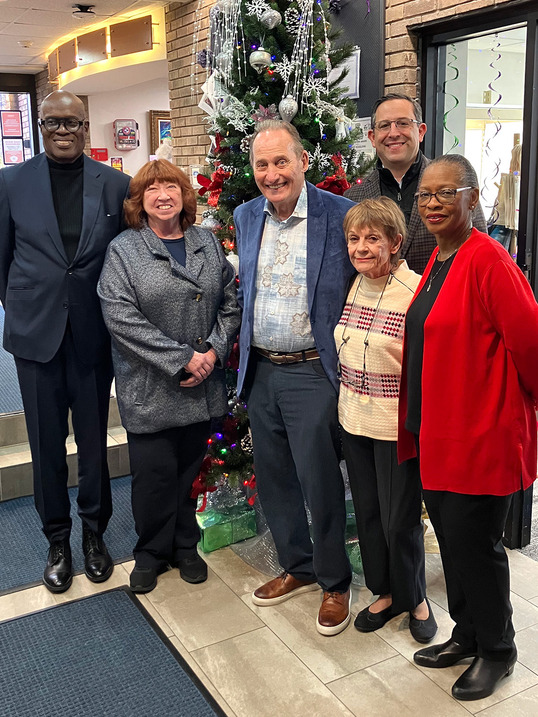 Group shot with Park West Foundation Founder Albert Scaglione and Mitsie Scaglione