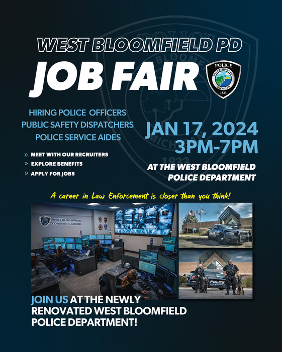Join us at the West Bloomfield Job Fair on January 17th, 2024