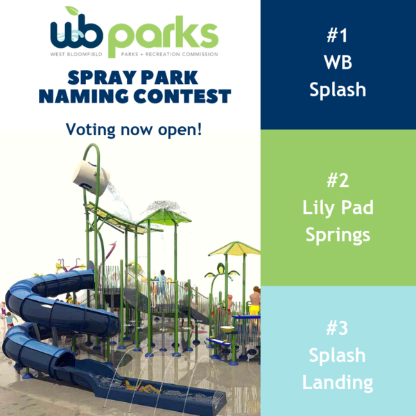 Help Us Pick The Name For The New Spray Park