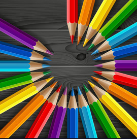 colored pencils