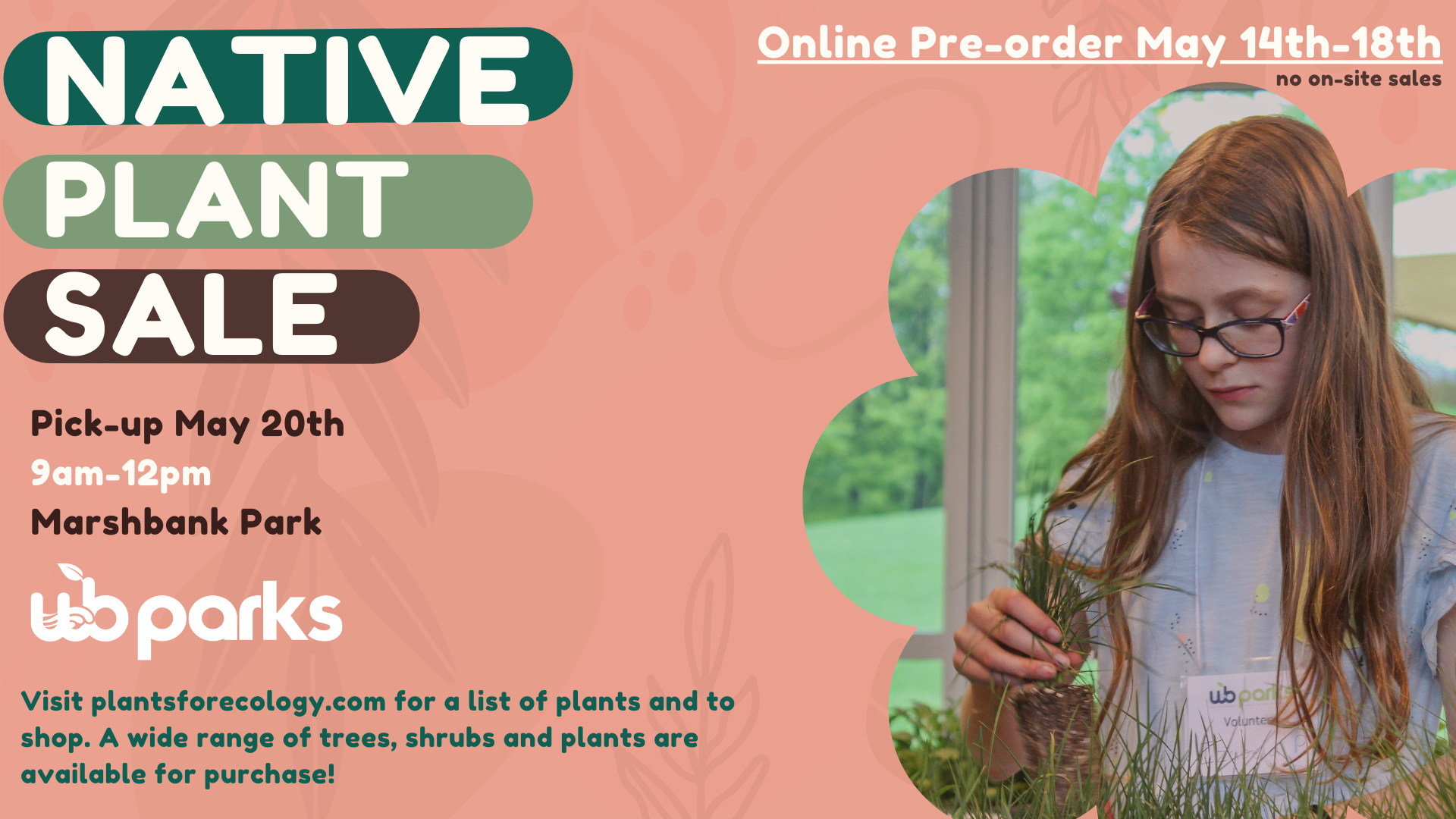 Native Plant Online Presale Begins Sunday, May 14th!