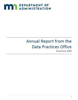 Cover sheet of Annual Report