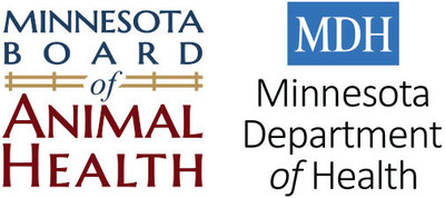 Minnesota Board of Animal Health Logo and Minnesota Department of Health Logo