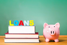 Loan and piggy bank