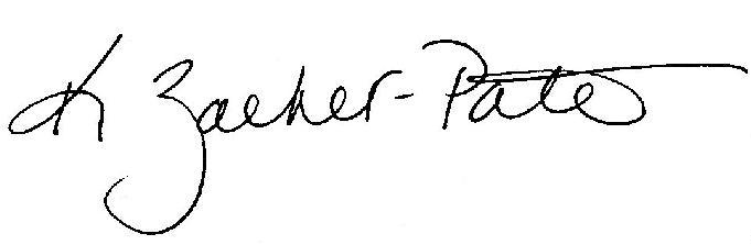 Kate Zacher-Pate signature