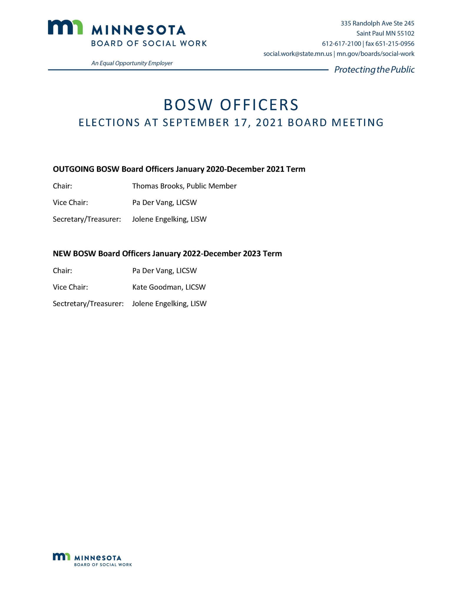 Officer Elections 2022-2023