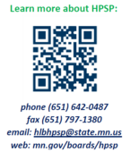 QR Code for Minnesota Health Professional Services Program