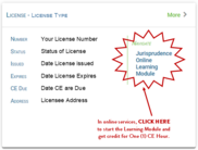 Jurisprudence Learning Module Snapshot