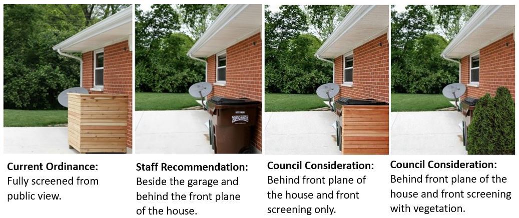 Waste container ordinance options 