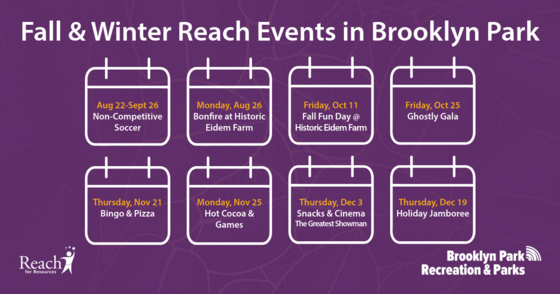 Reach Events in BP Fall/Early Winter 2024