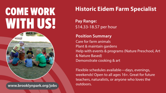 2025 Eidem Farm Job Posting