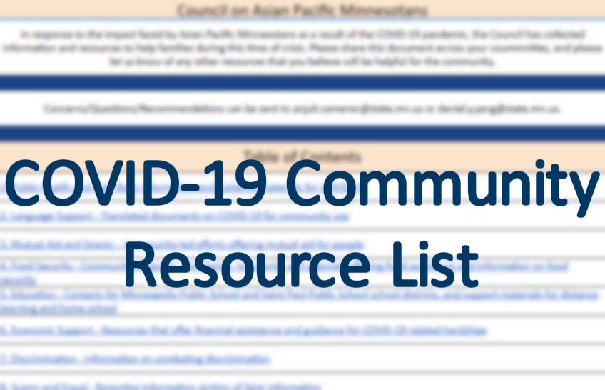 Community Resource List
