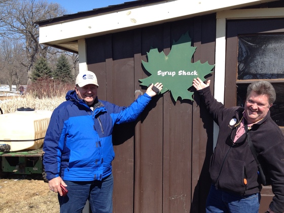 Park Commissioners enjoy the Syrup Shack