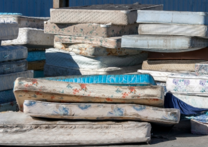 Mattresses in a pile