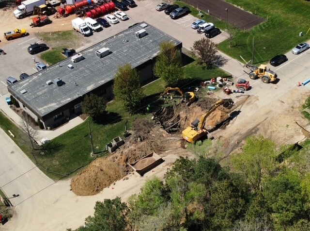 Water Main Install Near Bountiful Basket