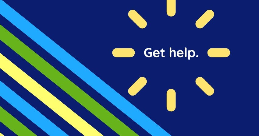 Get Help header with sun icon