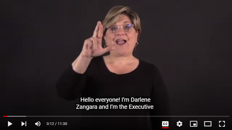 Still frame from the June 2023 executive director update with Dr. Darlene Zangara