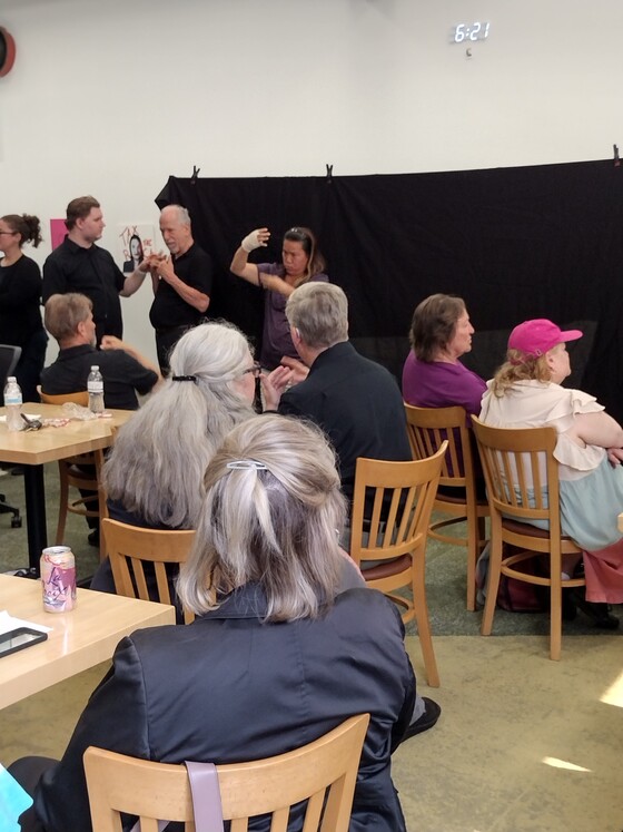 Molly Peterson at deafblind town hall