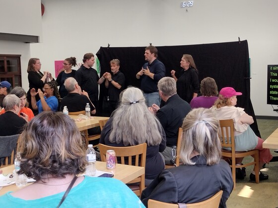 Ryan Odland at the DeafBlind town hall